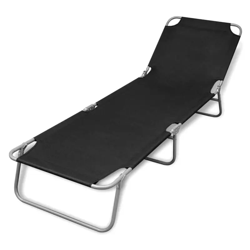 Ligstoel met verstelbare rugleuning voor comfort en duurzaamheid - Zwart / 1 - Ligstoelen