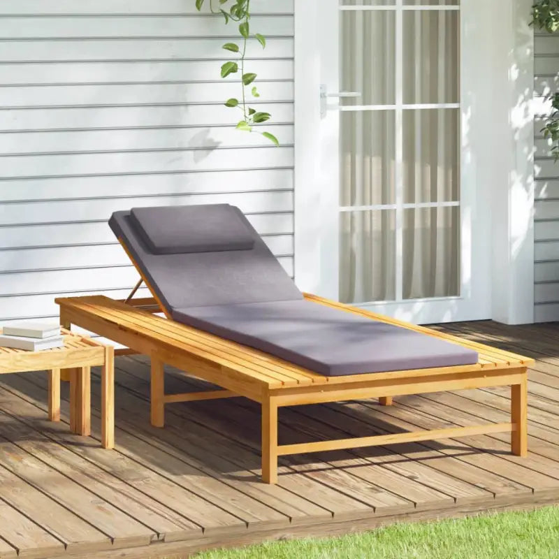 Ligstoel van massief acaciahout met verstelbare rugleuning - Ligstoelen