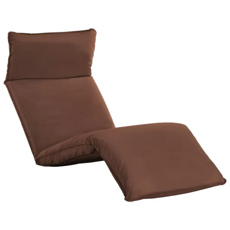 Ligstoel van Oxford stof met verstelbare standen voor ontspanning - Bruin / 1 - Ligstoelen