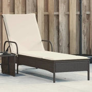 Ligstoel van poly rattan voor een comfortabele zitervaring met wasbare hoes - Ligstoelen