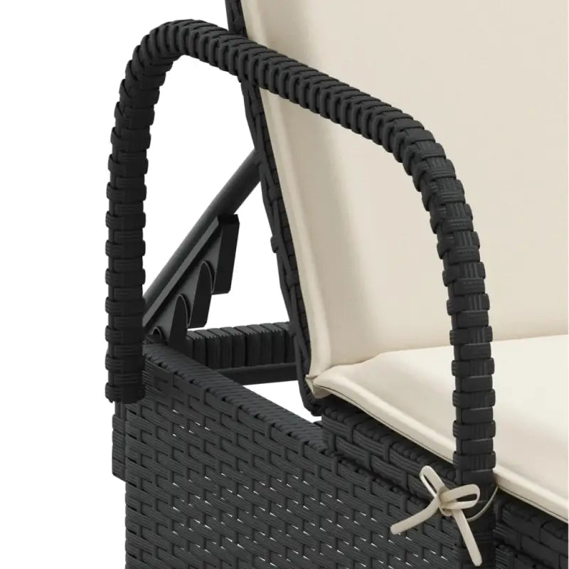 Ligstoel van poly rattan voor een comfortabele zitervaring met wasbare hoes - Ligstoelen