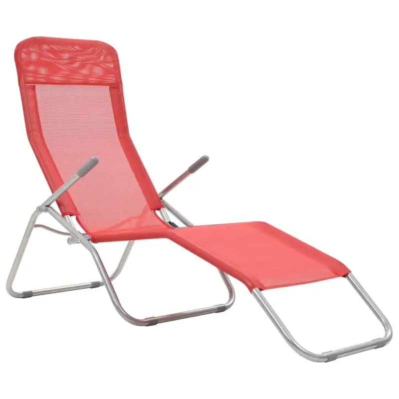 Ligstoelen met gepoedercoat staal levering bevat voor tuin en strand - Ligstoelen