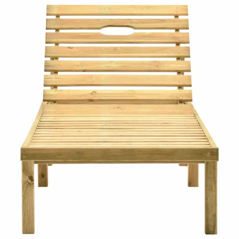 Ligstoelen van geïmpregneerd grenenhout met rustieke charme - Ligstoelen