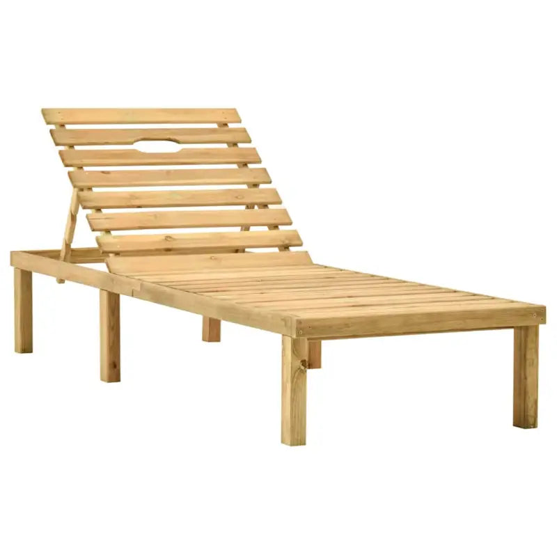 Ligstoelen van geïmpregneerd grenenhout met rustieke charme - Ligstoelen
