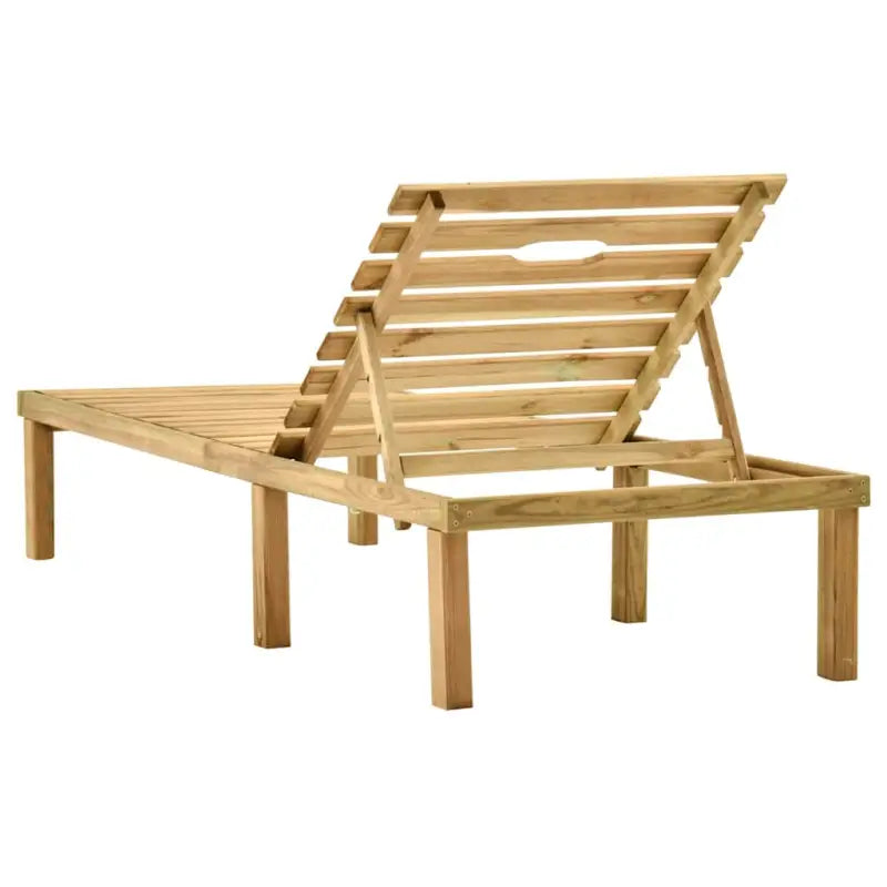 Ligstoelen van geïmpregneerd grenenhout met rustieke charme - Ligstoelen