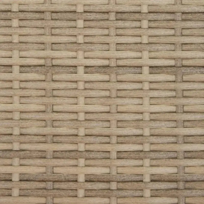 Ligstoelen van poly rattan met gemakkelijk schoon en gehard glas oppervlak - Ligstoelen