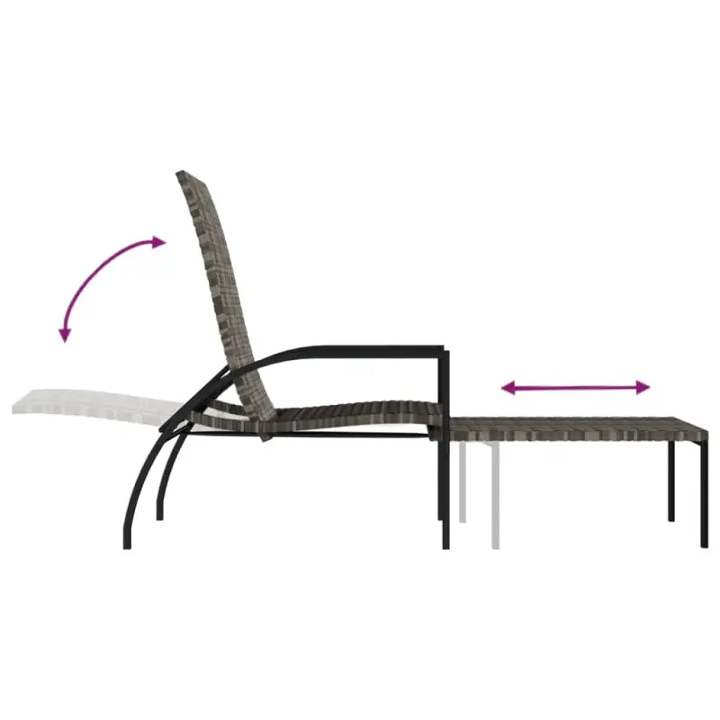 Ligstoelen van polyetheen rattan voor ultiem buitencomfort - Ligstoelen