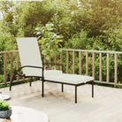 Ligstoelen van polyetheen rattan voor ultiem buitencomfort - Zwart / 1 - Ligstoelen