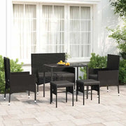 Loun Average set van gepoedercoat staal voor tuin of terras - Tuinsets