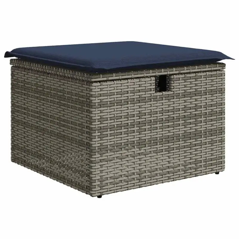 Lounge Set Grijs met Waterdichte Tas en Gepoedercoat Staal voor in de tuin - Grijs / met opbergruimte - Tuinsets