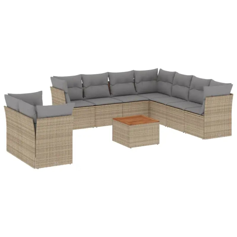 Lounge set in gemengd beige met waterdichte tas voor buitenplezier - Tuinsets