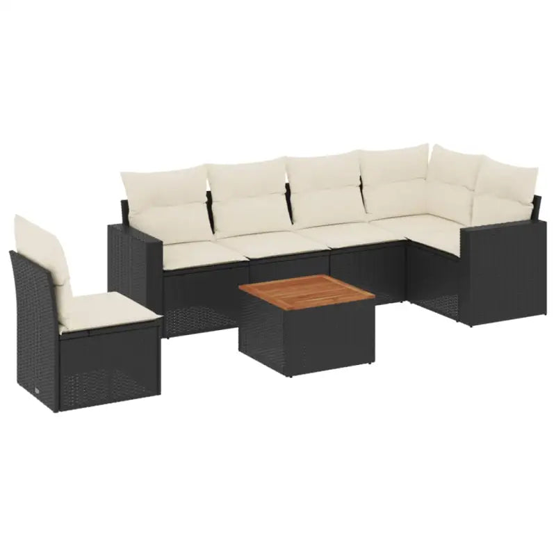 Lounge set van zwart gepoedercoat staal voor jouw tuin of terras - Tuinsets
