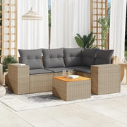 Lounge Tuinset in Beige met Waterdichte Tas en Gepoedercoated Staal - Tuinsets