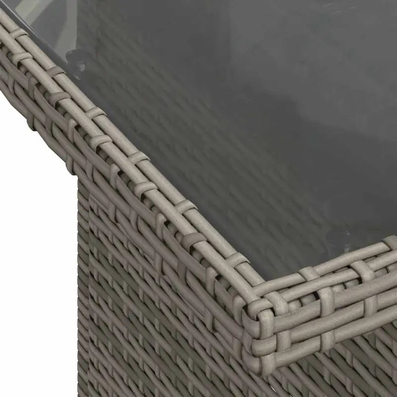 Lounge Tuinset in Grijs Materiaal met Waterdichte Tas en Gepoedercoat Staal - Grijs - Tuinsets
