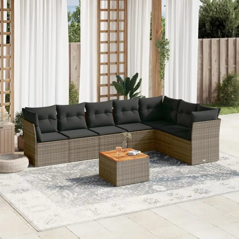 Lounge Tuinset in Grijs met Waterdichte Tas en Gepoedercoat Staal - grijs en donkergrijs - Tuinsets