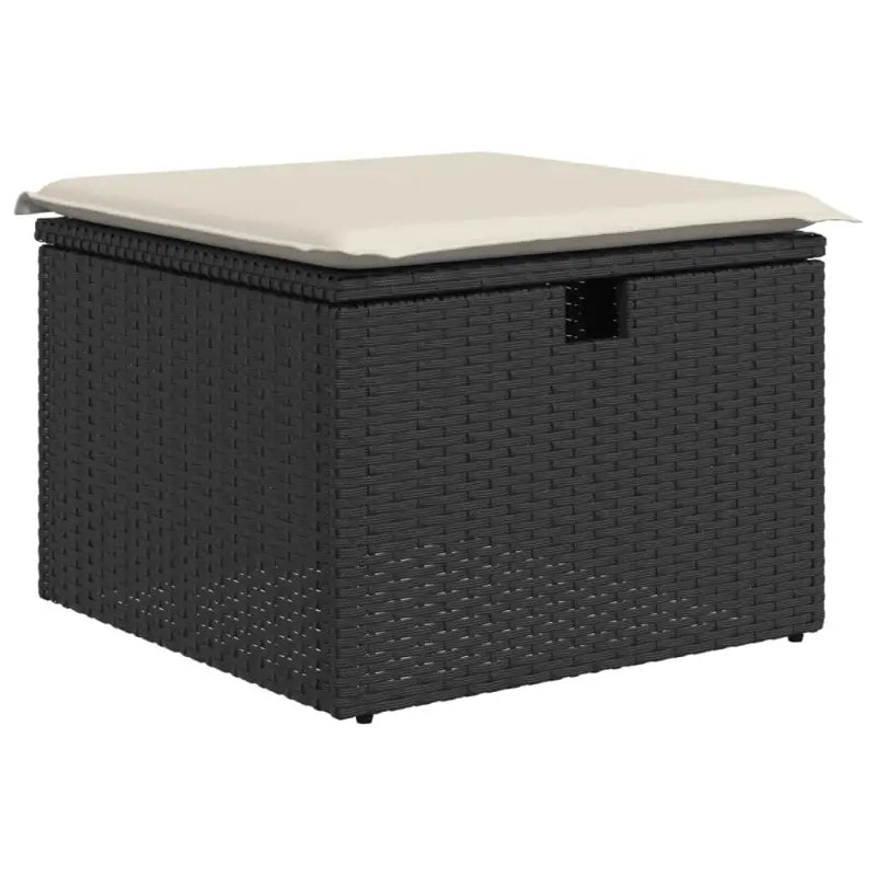 Lounge tuinset in zwart materiaal met gepoedercoat staal afmetingen - Tuinsets