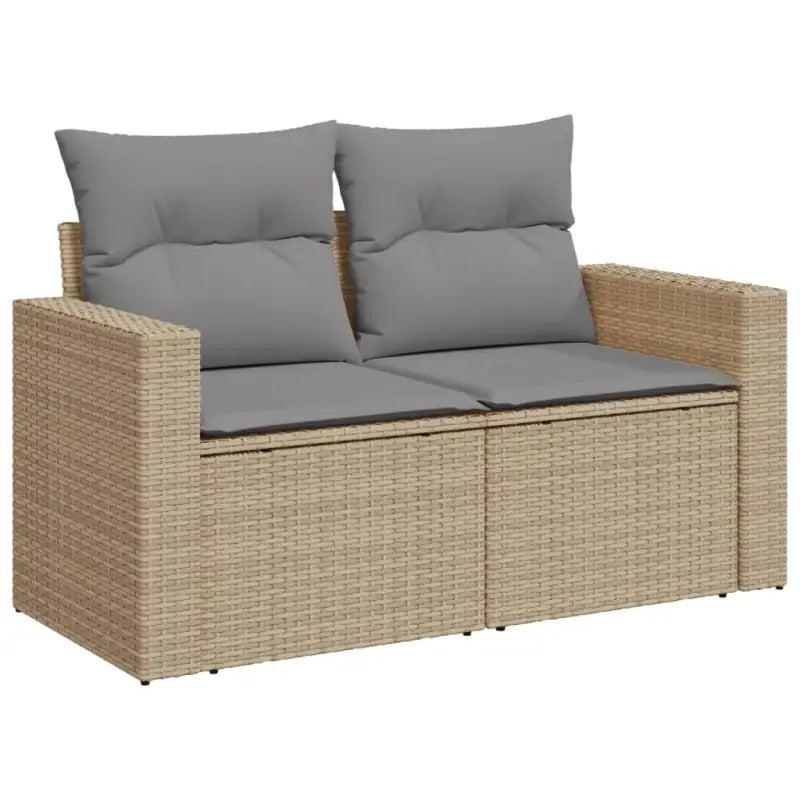 Lounge tuinset met beige materiaal en gepoedercoat staal afmetingen - Tuinsets