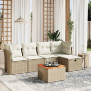 Lounge tuinset met beige materiaal en gepoedercoat staal afmetingen - Tuinsets