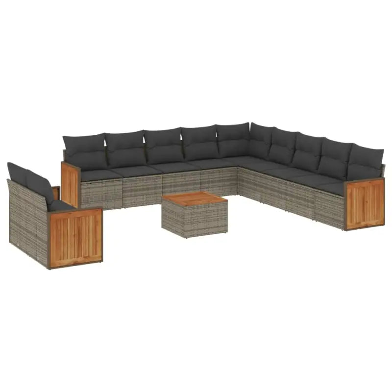 Lounge tuinset met grijs materiaal en waterdichte zak van gepoedercoat staal - Tuinsets