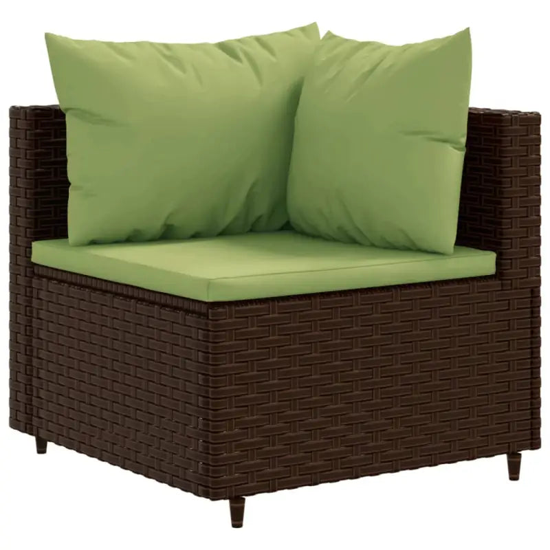 Lounge tuinset met poly rattan en gepoedercoat staal afmetingen - Tuinsets
