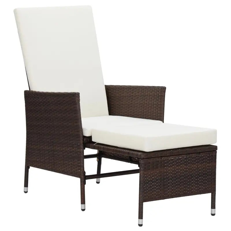 Lounge tuinset met stalen frame en PE-rattan voor een ontspannen buitenruimte - Bruin - Tuinsets