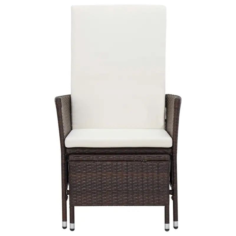Lounge tuinset met stalen frame en PE-rattan voor een ontspannen buitenruimte - Bruin - Tuinsets