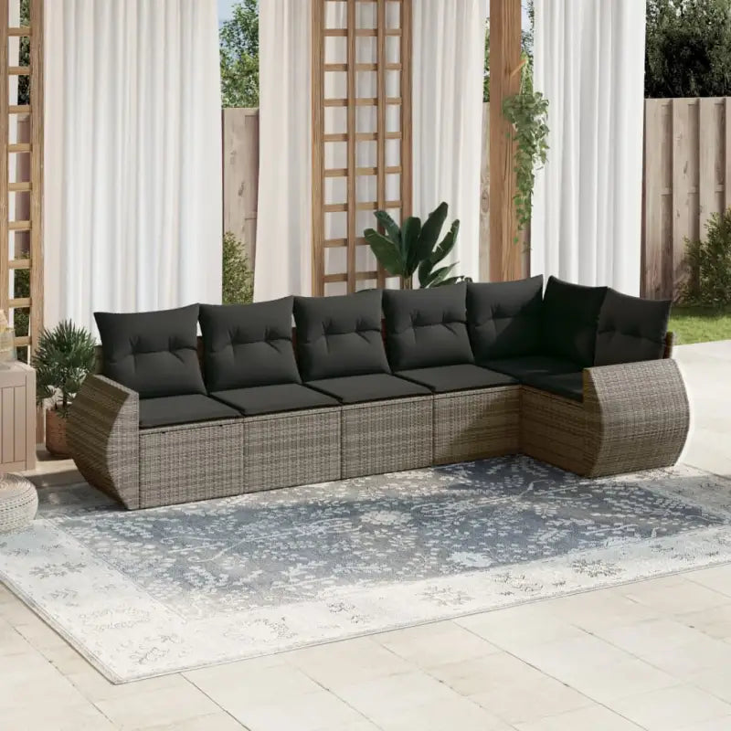 Lounge Tuinset met waterdichte tas en beige materiaal van gepoedercoat staal - Grijs / Zonder tafel - Tuinsets