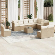 Lounge tuinset met waterdichte tas en beige materiaal van gepoedercoat staal - Tuinsets