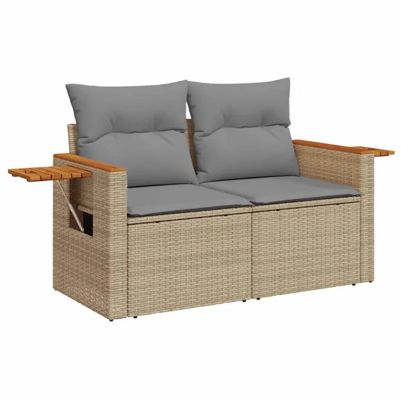 Lounge tuinset met waterdichte tas en beige materiaal op gepoedercoat staal - Tuinsets