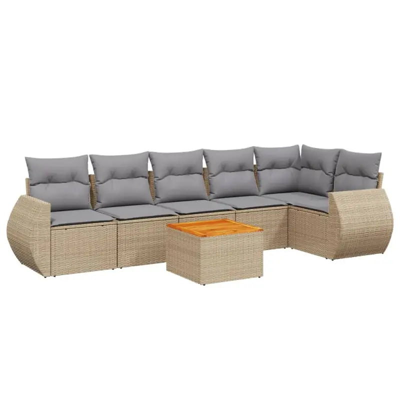 Lounge Tuinset met Waterdichte Tas en Beigemateriaal van Gepoedercoat Staal - Tuinsets