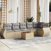Lounge Tuinset met Waterdichte Tas en Beigemateriaal van Gepoedercoat Staal - Tuinsets