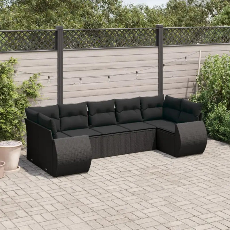 Lounge tuinset met waterdichte tas en gepoedercoat staal in beige - Zwart - Tuinsets