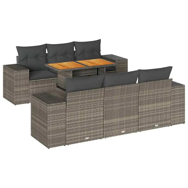 Lounge tuinset met waterdichte tas en grijs materiaal van gepoedercoat staal - Tuinsets