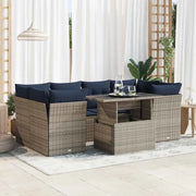 Lounge Tuinset met waterdichte tas en grijs materiaal - Grijs - Tuinsets
