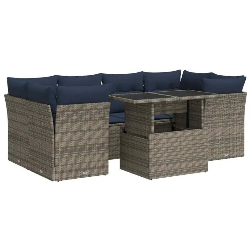 Lounge Tuinset met waterdichte tas en grijs materiaal - Grijs - Tuinsets