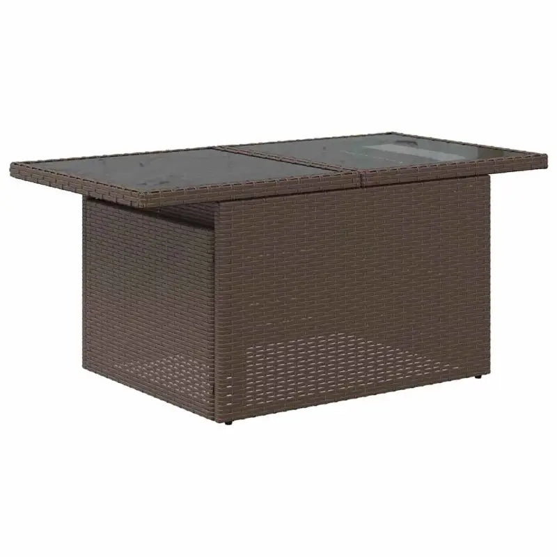 Lounge tuinset met waterdichte tas in bruin materiaal en gepoedercoat staal - Bruin / met opbergruimte - Tuinsets
