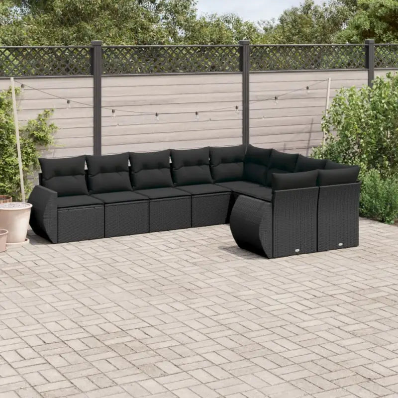 Lounge tuinset met waterdichte tas in zwart gepoedercoat staal - Zwart / Zonder tafel - Tuinsets