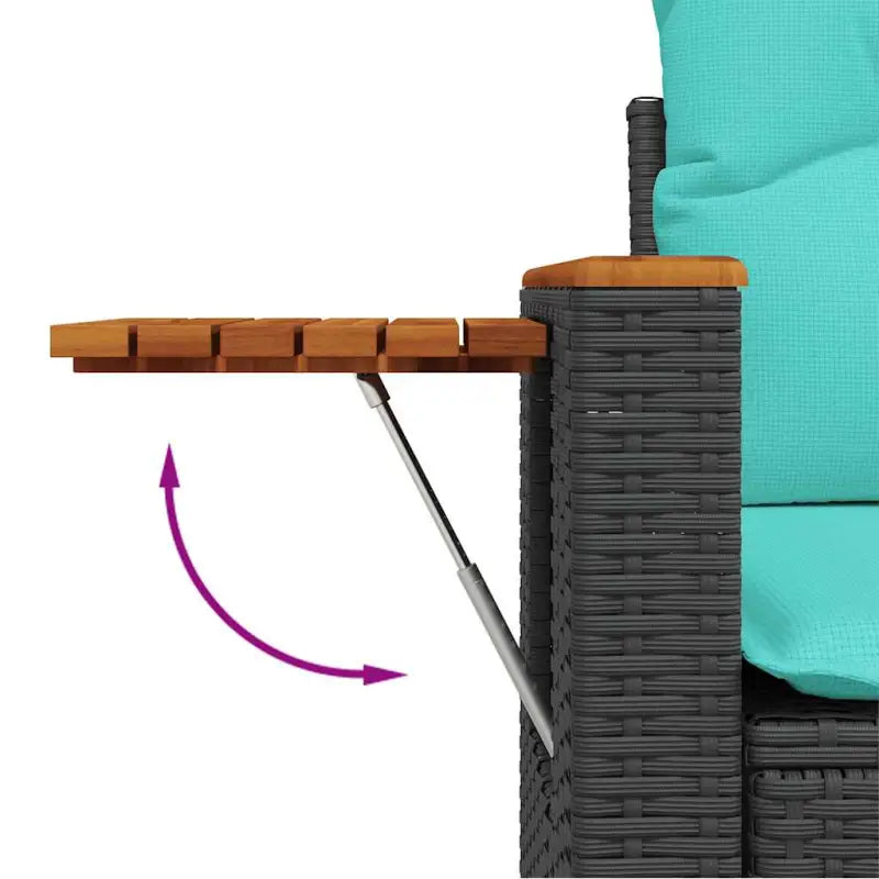 Lounge tuinset met waterdichte zak en grijs gepoedercoat staal - Grijs - Tuinsets