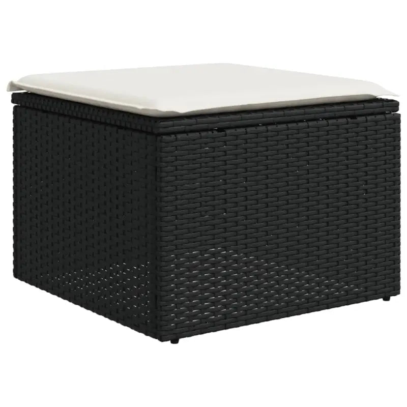 Lounge Tuinset met zwart materiaal en gepoedercoat staal afmetingen - Tuinsets