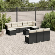 Lounge tuinset met zwart materiaal en waterdichte tas van gepoedercoat staal - Tuinsets