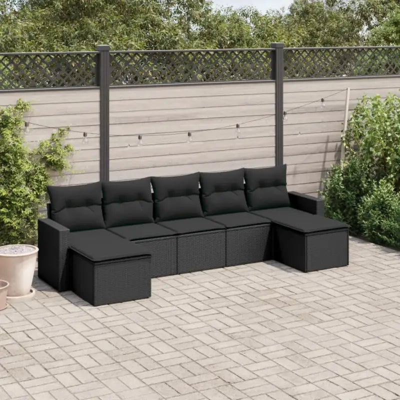 Lounge Tuinset van Gepoedercoat Staal in Beige Material met Afmetingen - Zwart / Zonder tafel - Tuinsets