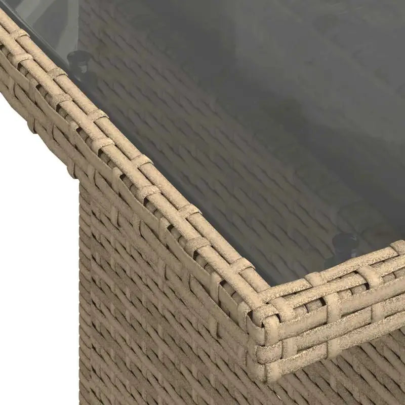 Lounge tuinset van gepoedercoat staal met beige materiaal en afmetingen - Tuinsets