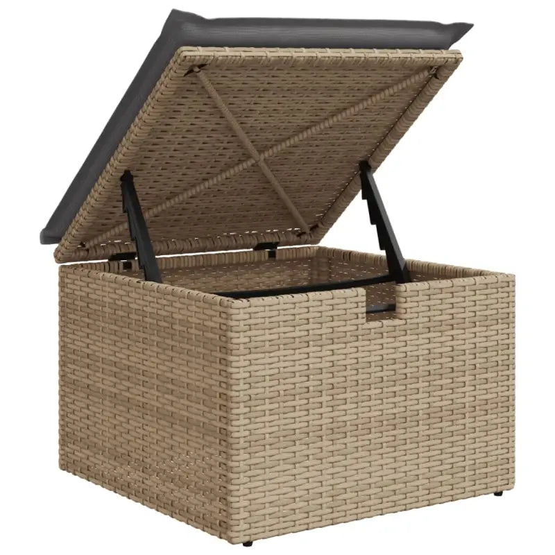 Lounge Tuinset van Gepoedercoat Staal met Beige Materiaal en Afmetingen - Tuinsets