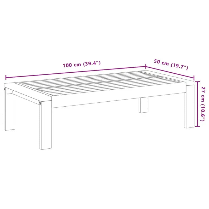 Lounge Tuinset van massief acaciahout met wasbare hoes en olieafwerking - Tuinsets