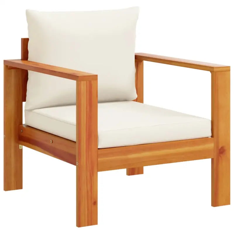 Lounge Tuinset van massief acaciahout met wasbare hoes en olieafwerking - Tuinsets