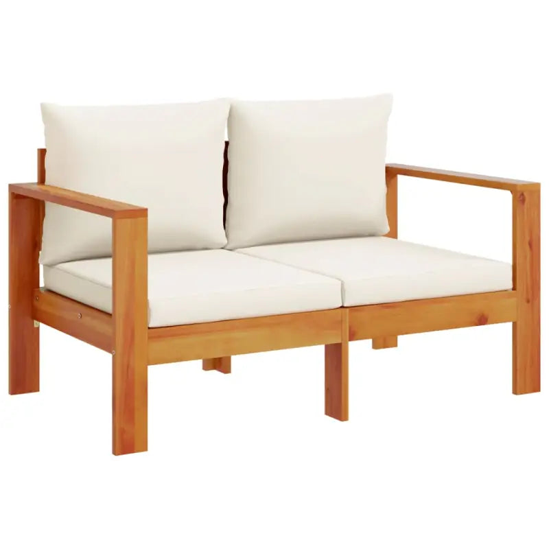 Lounge Tuinset van massief acaciahout met wasbare hoes en olieafwerking - Tuinsets
