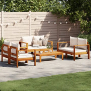 Lounge Tuinset van massief acaciahout met wasbare hoes en olieafwerking - Tuinsets