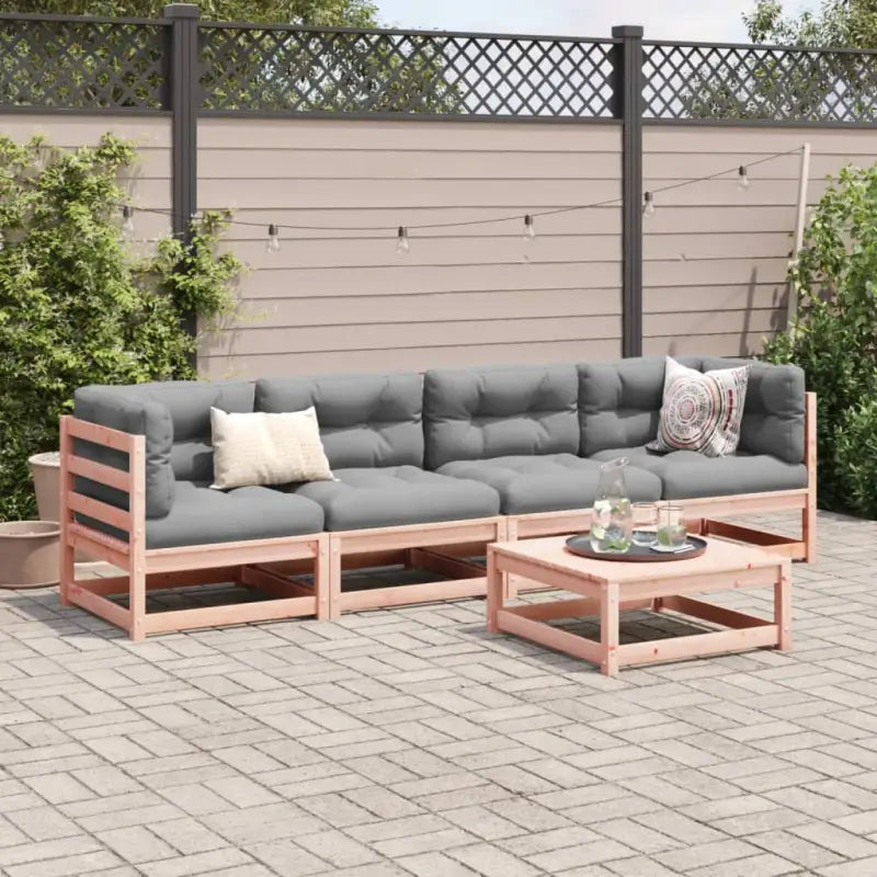 Lounge tuinset van massief Douglas vurenhout voor buiten ontspanning - Tuinsets