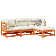 Lounge Tuinset van Massief Grenenhout met Modulair Ontwerp en Hoogte Rugleuning - Tuinsets