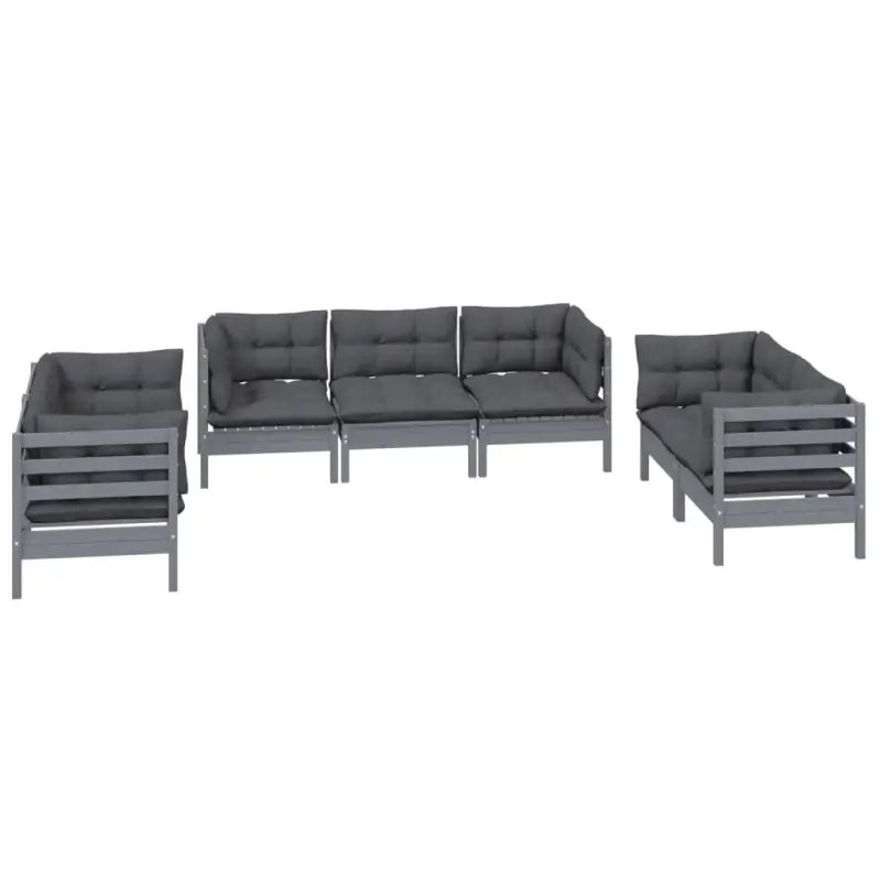 Lounge tuinset van massief grenenhout voor comfortabel buiten zitten - Tuinsets